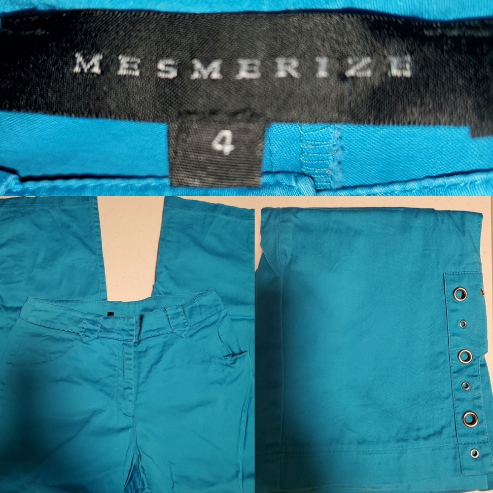 Mesmerize turquoise blue cropped pants